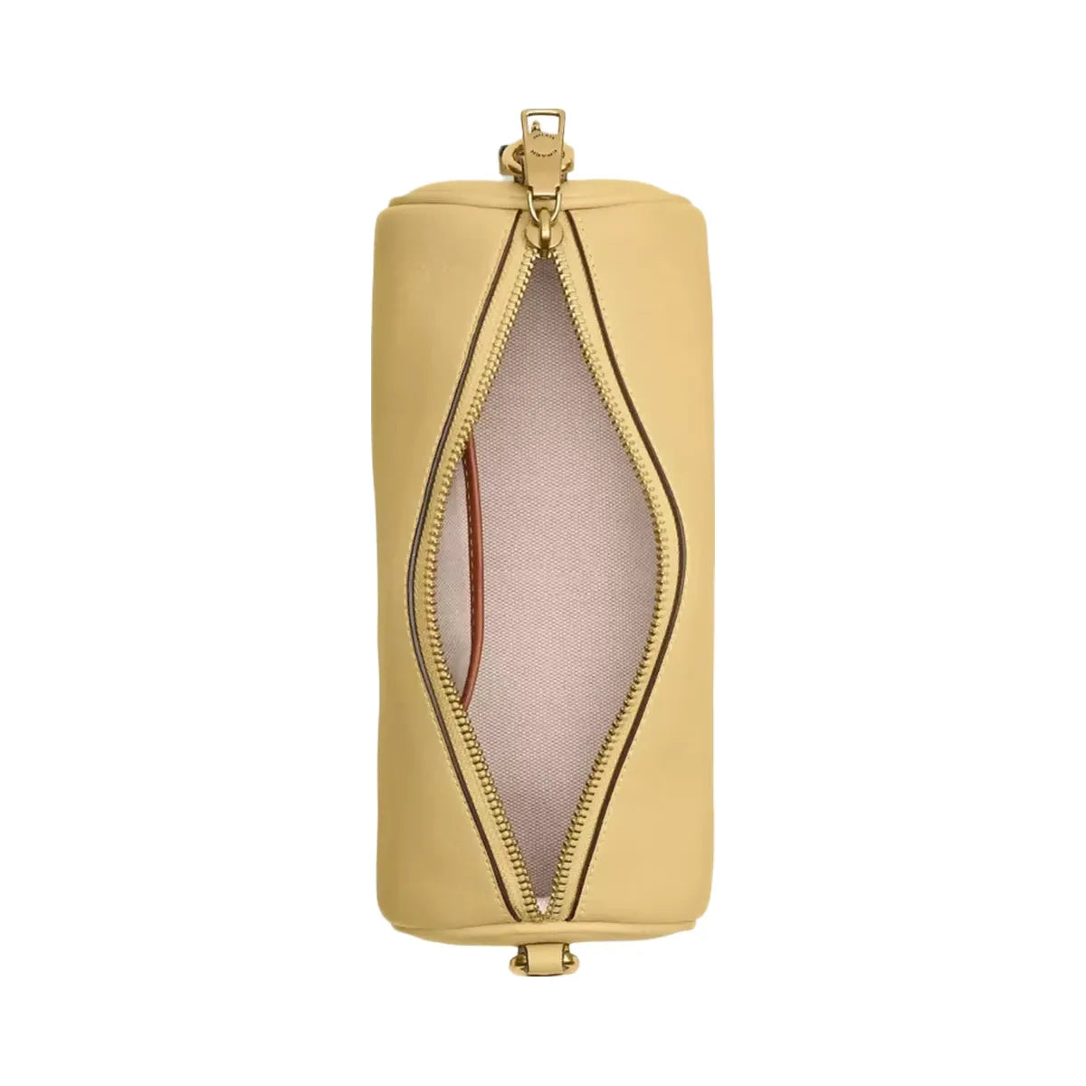 Coach Barrel Bag in Brass Vanilla