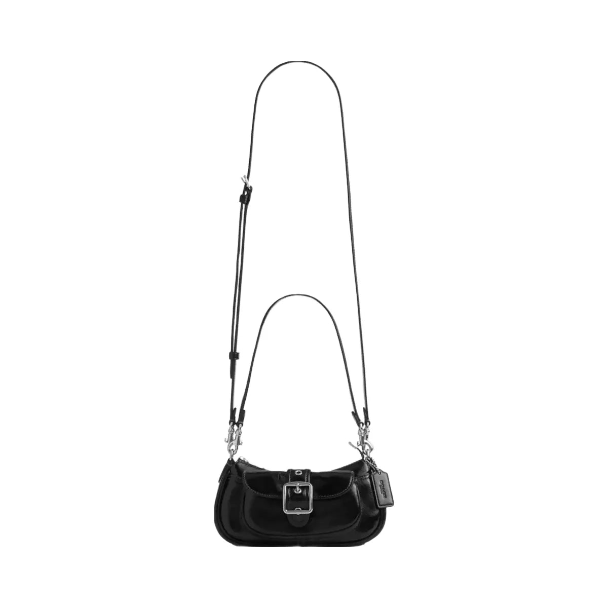 Coach Ashton Mini Shoulder Bag in Silver Black