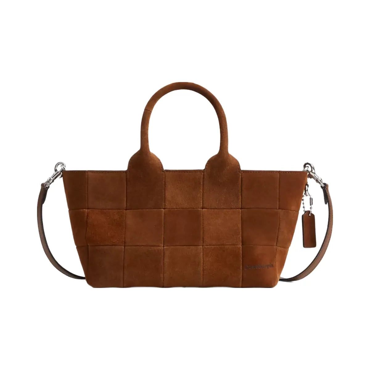 Coach Alter/Ego Small Tote Bag In Upcrafted Suede in Warm Brown