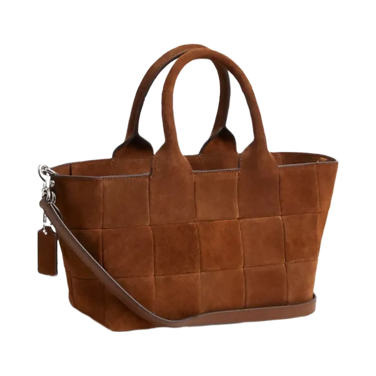 Coach Alter/Ego Small Tote Bag In Upcrafted Suede in Warm Brown
