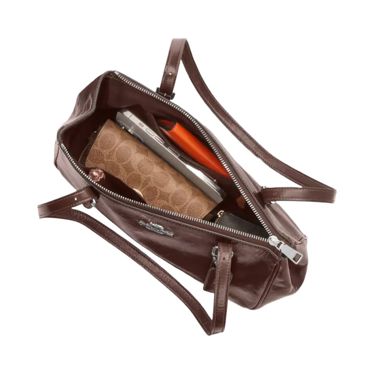 Coach Asher Shoulder Bag in Silver Maple