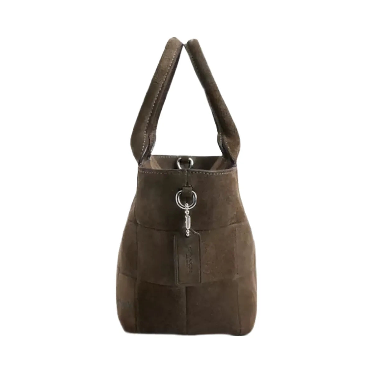 Coach Alter/Ego Small Tote Bag In Upcrafted Suede in Olive Suede