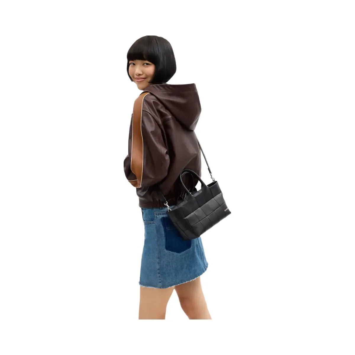 Coach Alter/Ego Small Tote Bag In Upcrafted Leather in Black