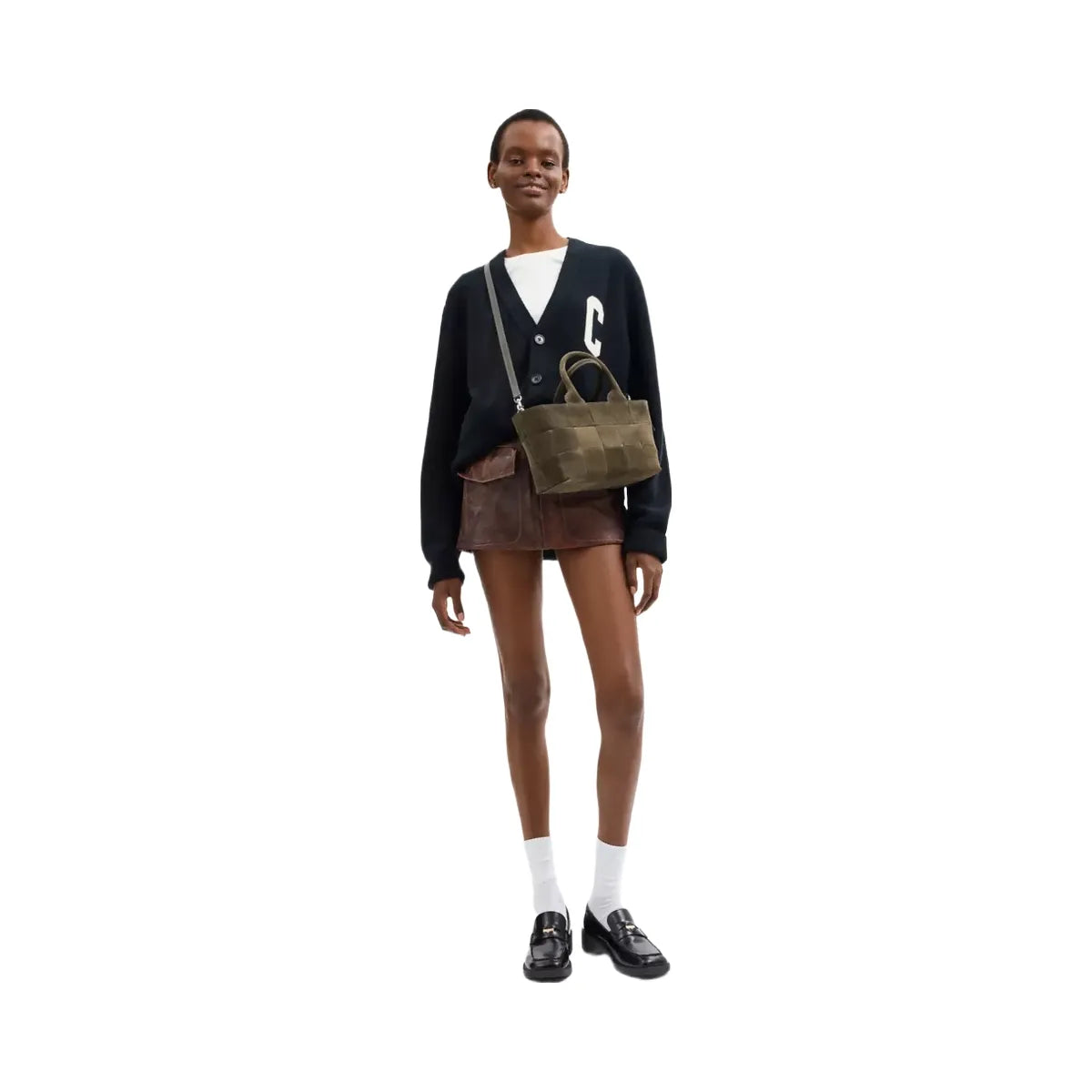 Coach Alter/Ego Small Tote Bag In Upcrafted Suede in Olive Suede
