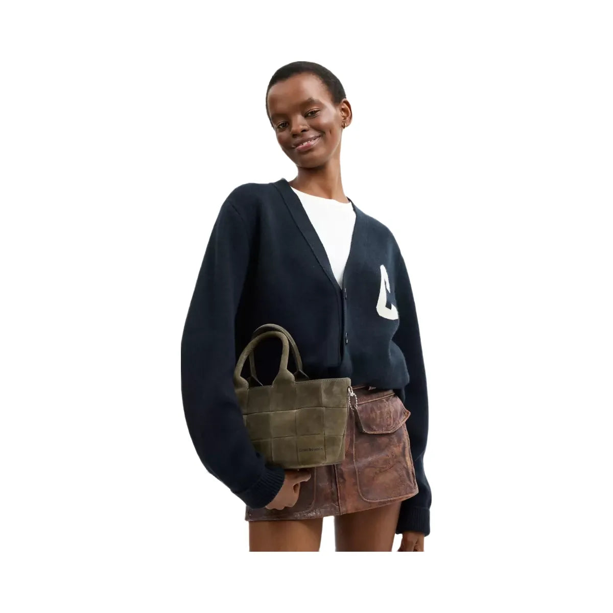 Coach Alter/Ego Small Tote Bag In Upcrafted Suede in Olive Suede