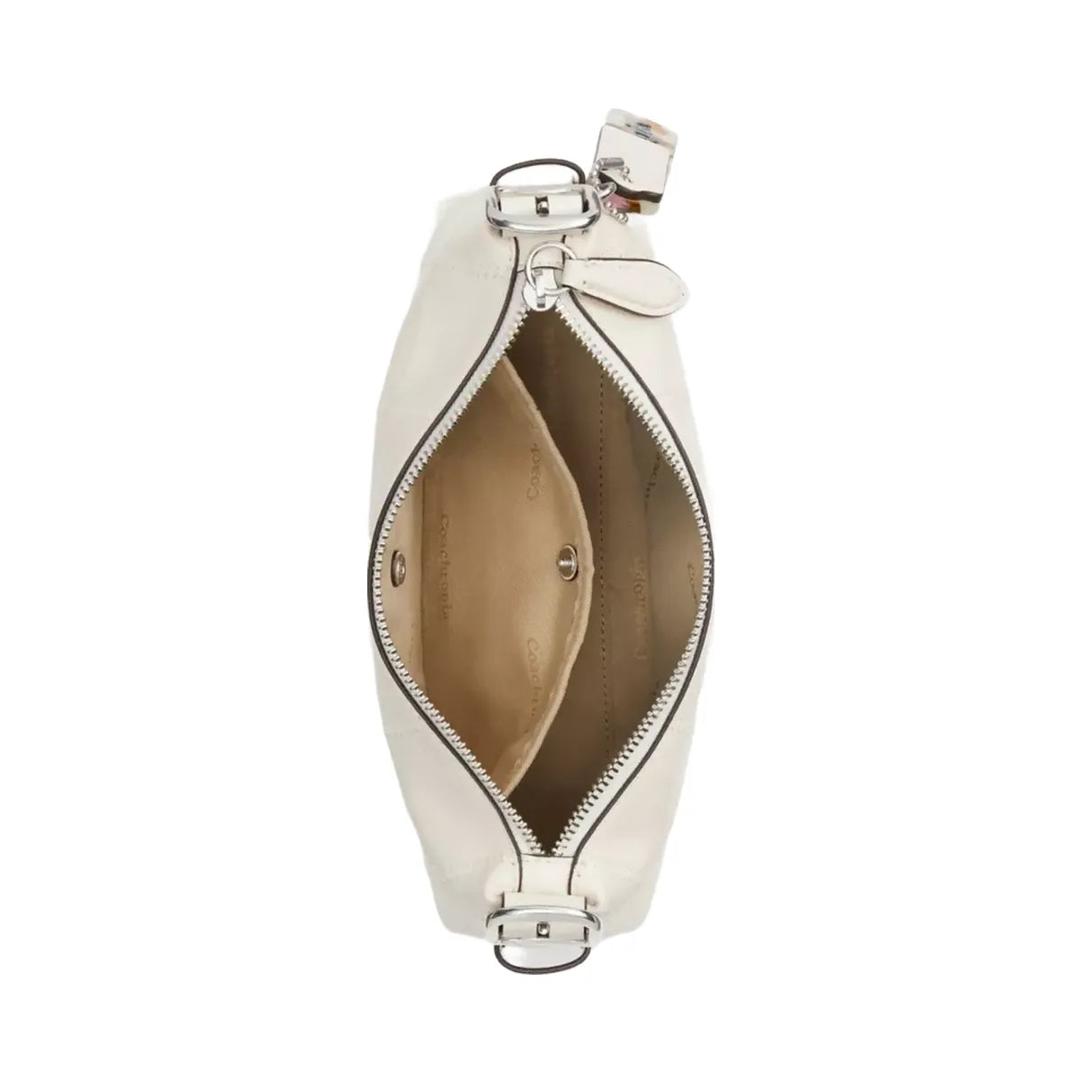 Coach Alter/Ego Small Slouchy Shoulder Bag In Upcrafted Leather in Chalk