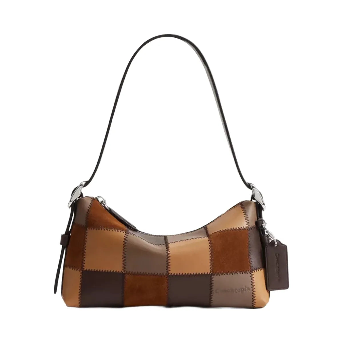 Coach Alter/Ego Small Slouchy Shoulder Bag in Tan Multi