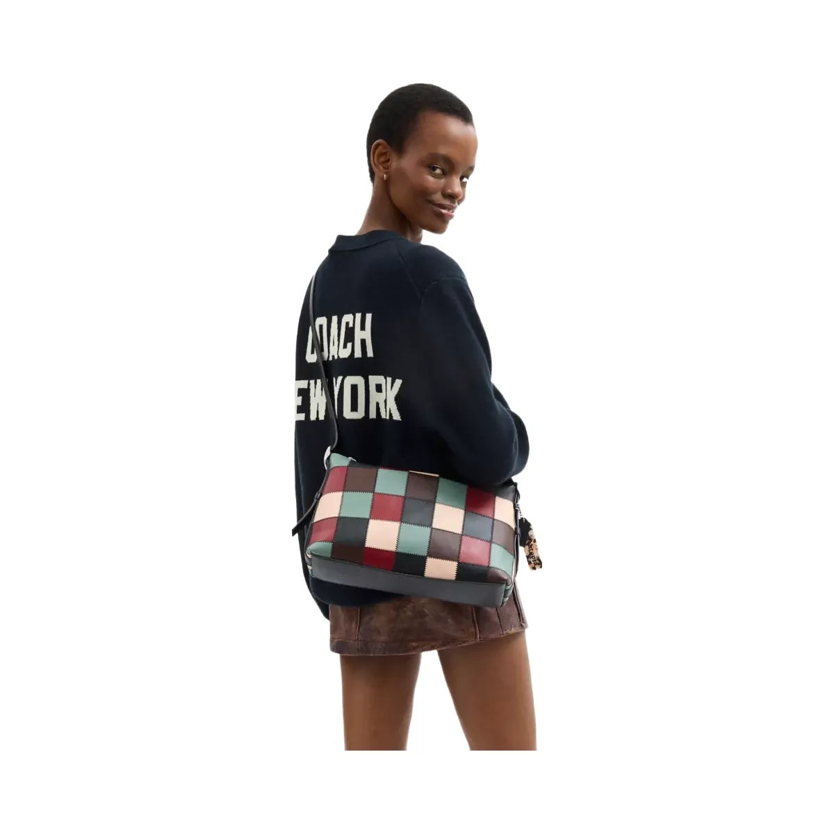Coach Alter/Ego Slouchy Shoulder Bag In Upcrafted Leather in Multi 3