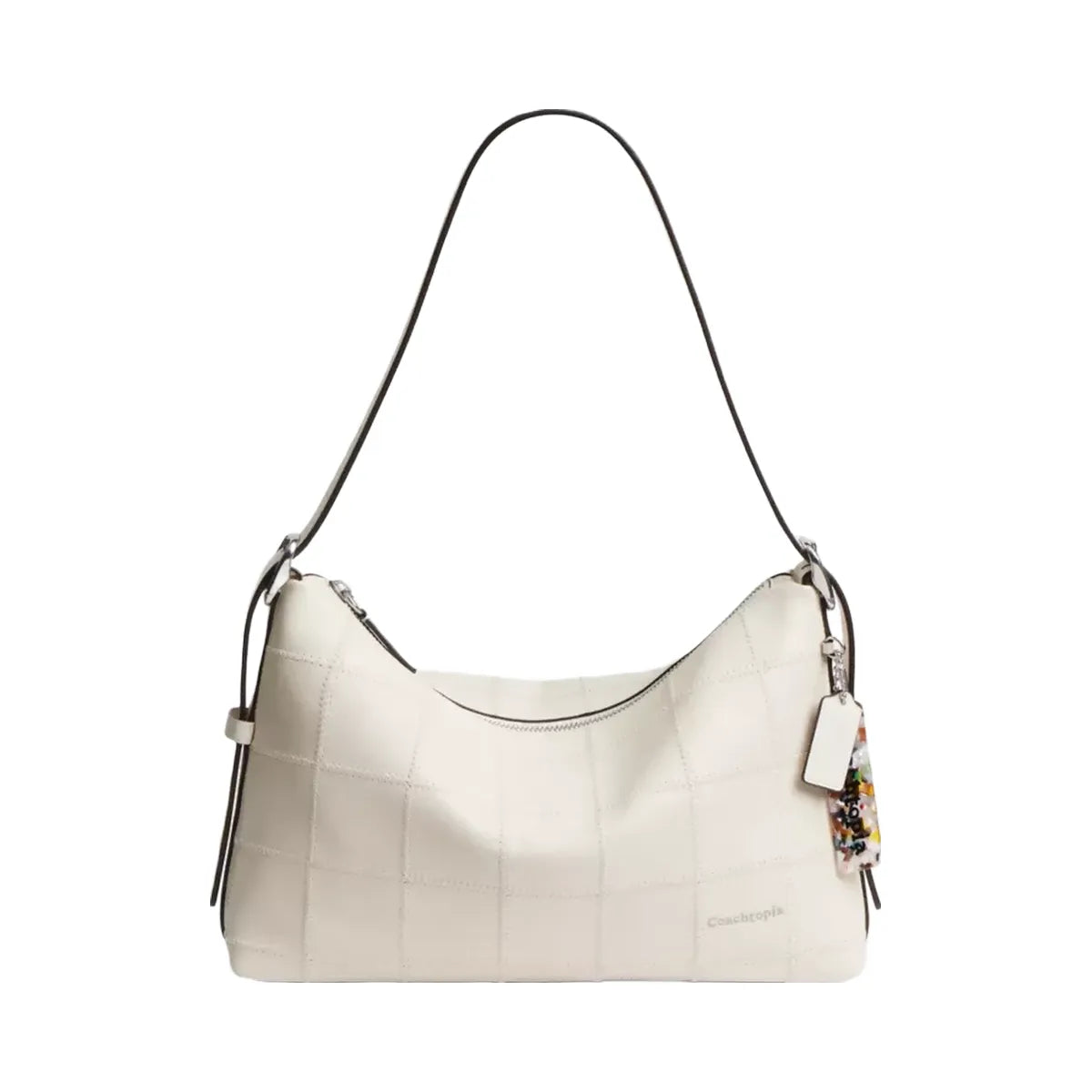 Coach Alter/Ego Slouchy Shoulder Bag In Upcrafted Leather in Chalk