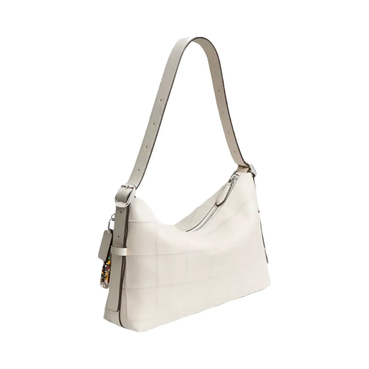 Coach Alter/Ego Slouchy Shoulder Bag In Upcrafted Leather in Chalk