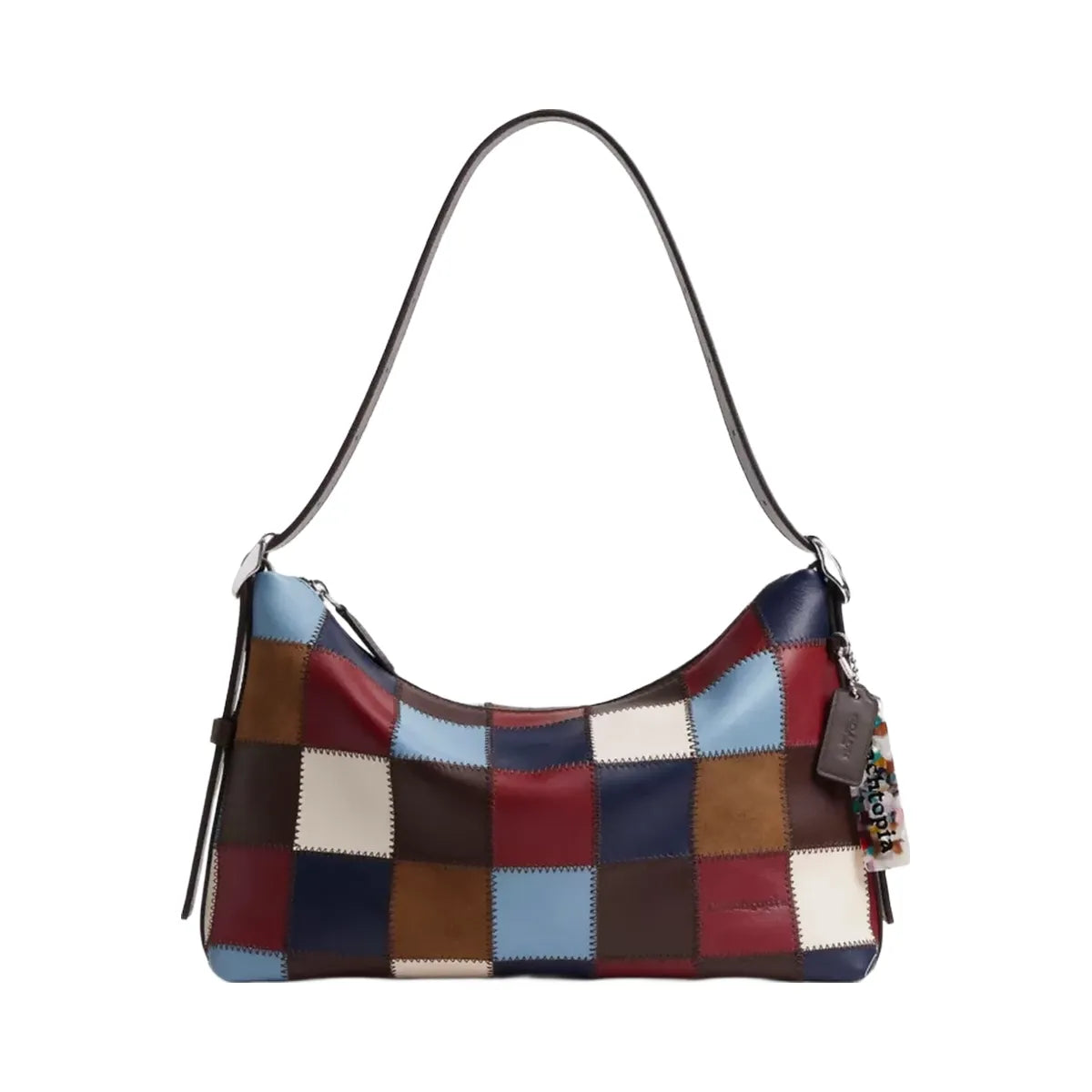 Coach Alter/Ego Slouchy Shoulder Bag In Upcrafted Leather in Bluebell Multi