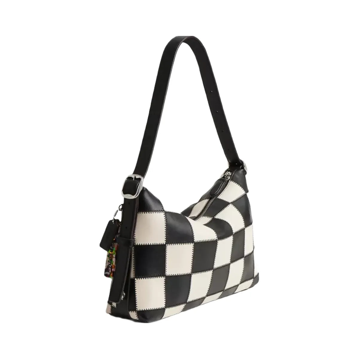 Coach Alter/Ego Slouchy Shoulder Bag In Upcrafted Leather in Black Chalk