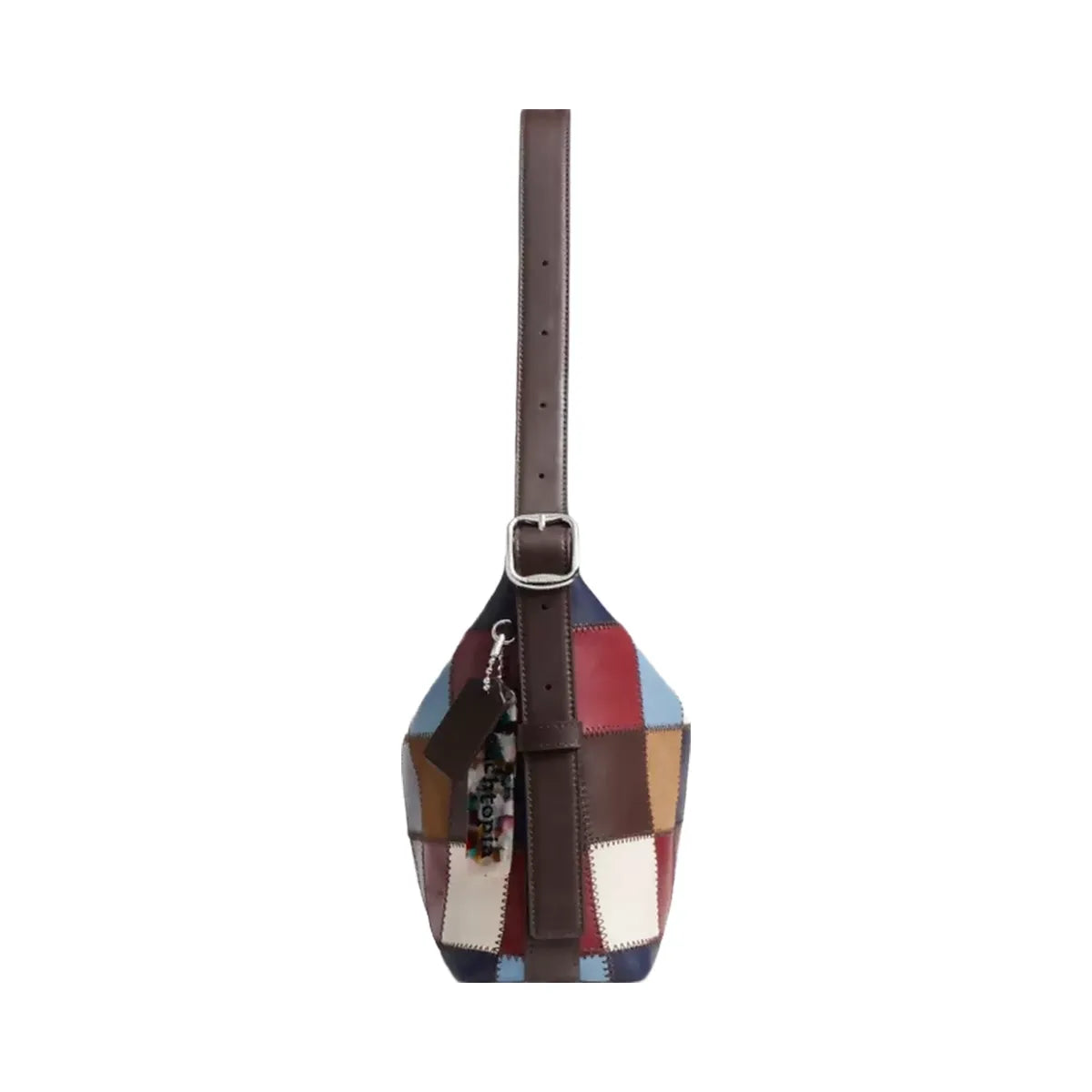Coach Alter/Ego Slouchy Shoulder Bag In Upcrafted Leather in Bluebell Multi