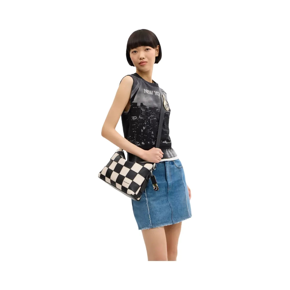 Coach Alter/Ego Slouchy Shoulder Bag In Upcrafted Leather in Black Chalk