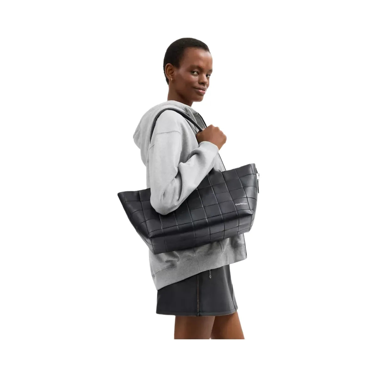 Coach Alter/Ego Large Tote Bag In Upcrafted Leather in Black