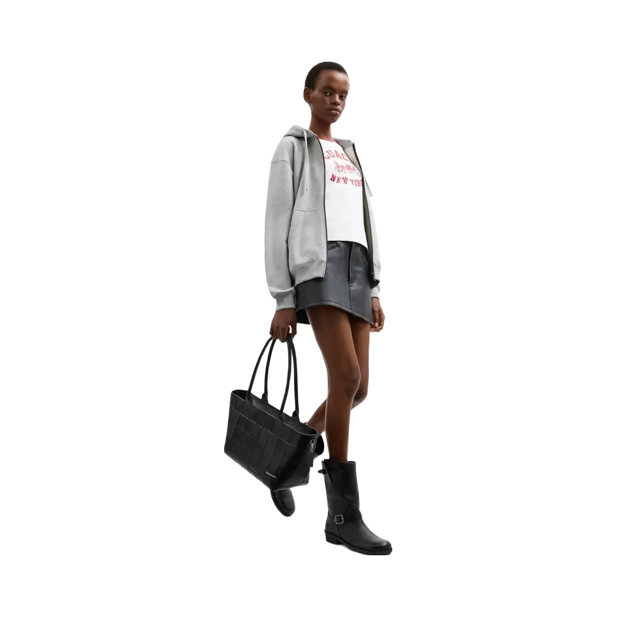 Coach Alter/Ego Large Tote Bag In Upcrafted Leather in Black