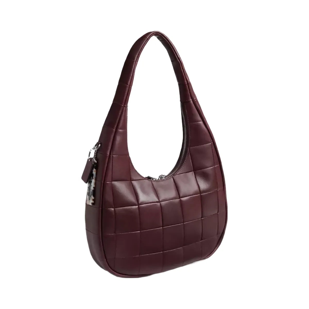 Coach Alter/Ego Crescent Shoulder Bag In Upcrafted Leather in Merlot