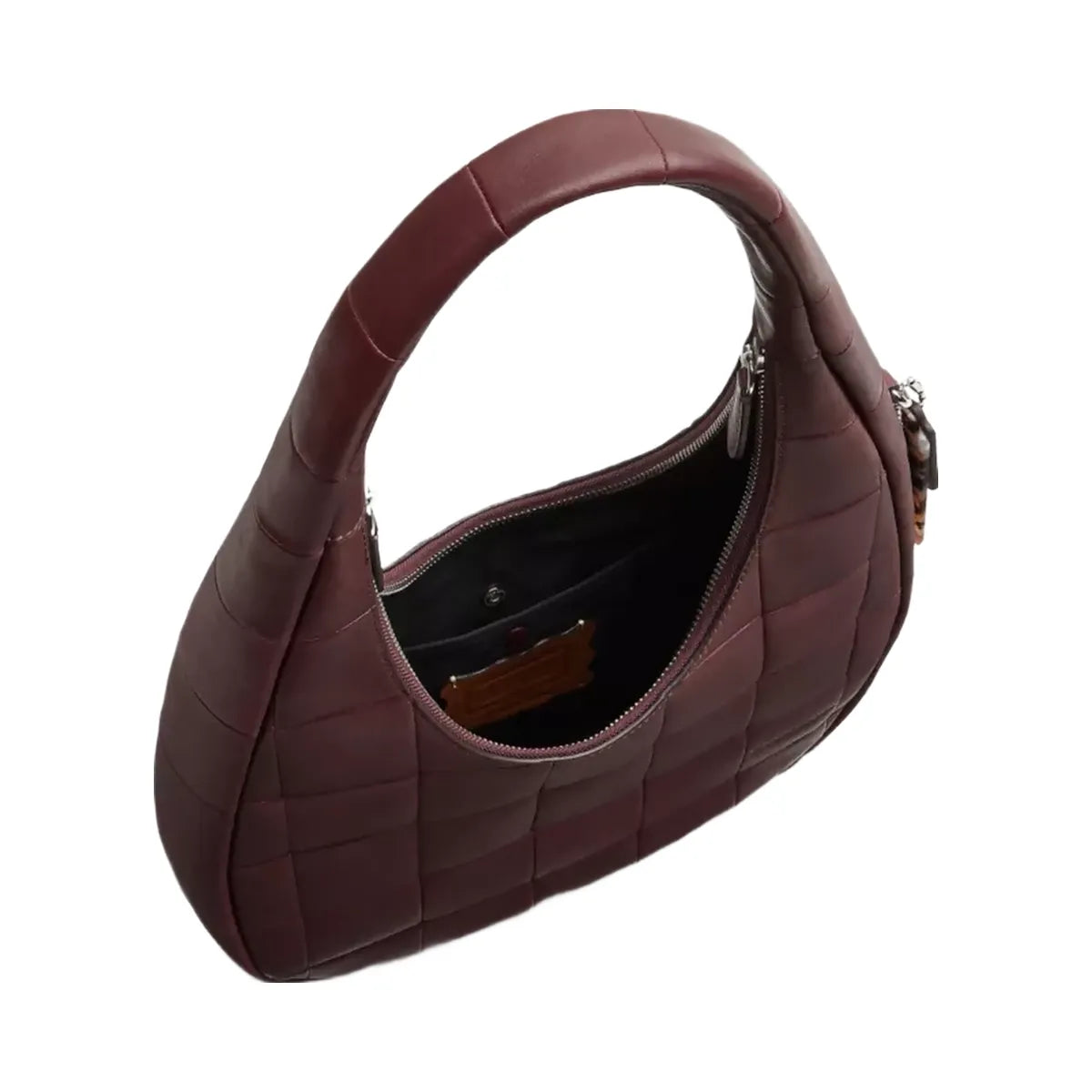 Coach Alter/Ego Crescent Shoulder Bag In Upcrafted Leather in Merlot