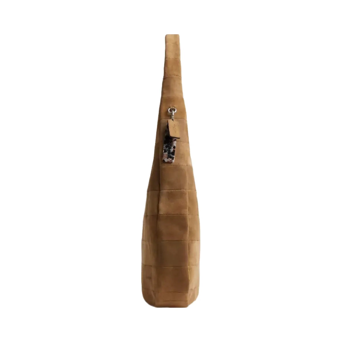 Coach Alter/Ego Large Crescent Shoulder Bag In Upcrafted Suede in Sand Suede