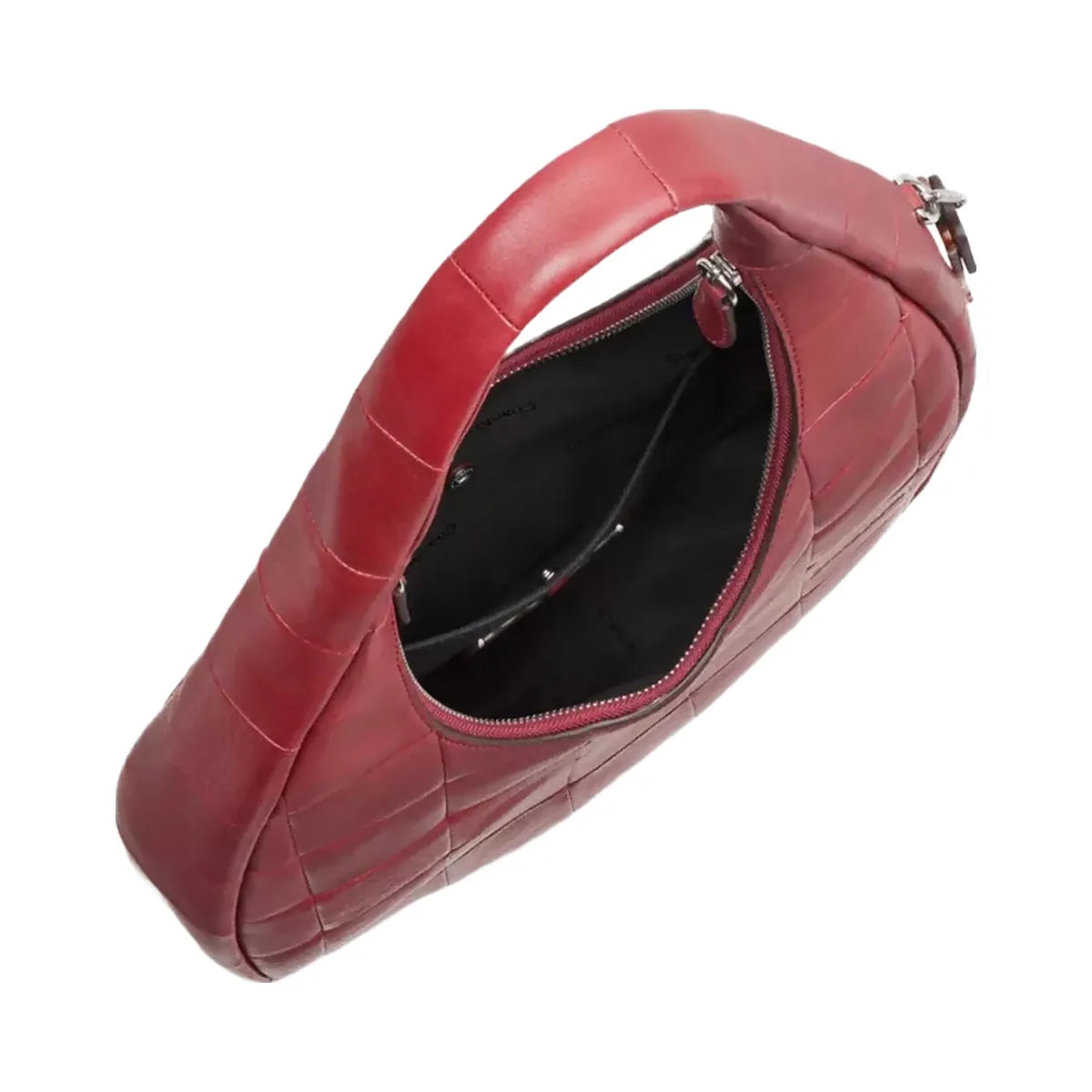 Coach Alter/Ego Crescent Shoulder Bag In Upcrafted Leather in Dark Ruby