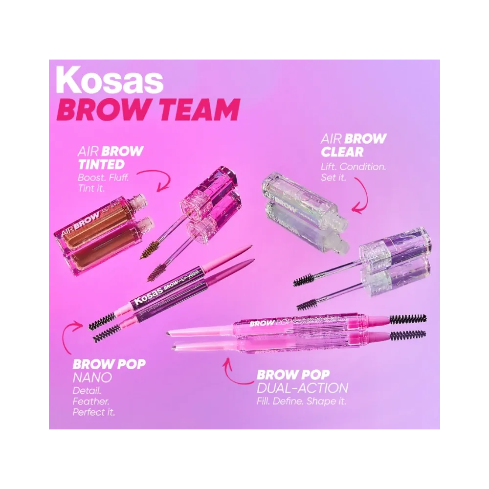 Kosas Cosmetics Brow Pop Nano "Brown Black"