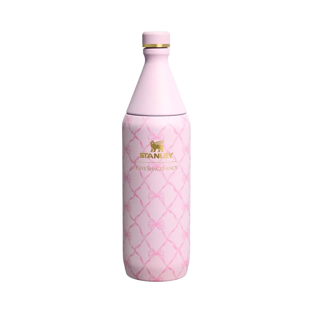 Stanley 1913 x LoveShackFancy Holiday Reserve All Day Wine Set (34OZ) Baby Bow Pink Peppermint