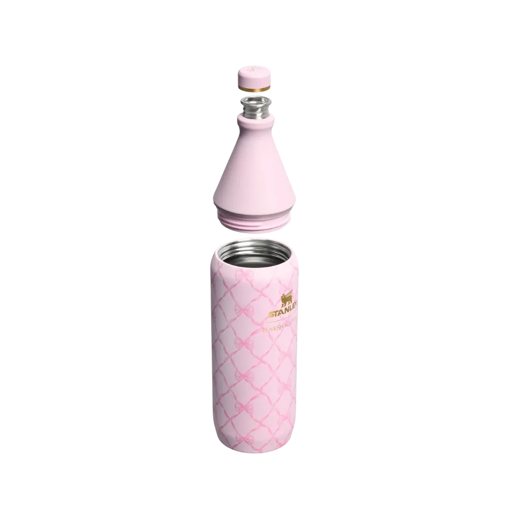 Stanley 1913 x LoveShackFancy Holiday Reserve All Day Wine Set (34OZ) Baby Bow Pink Peppermint
