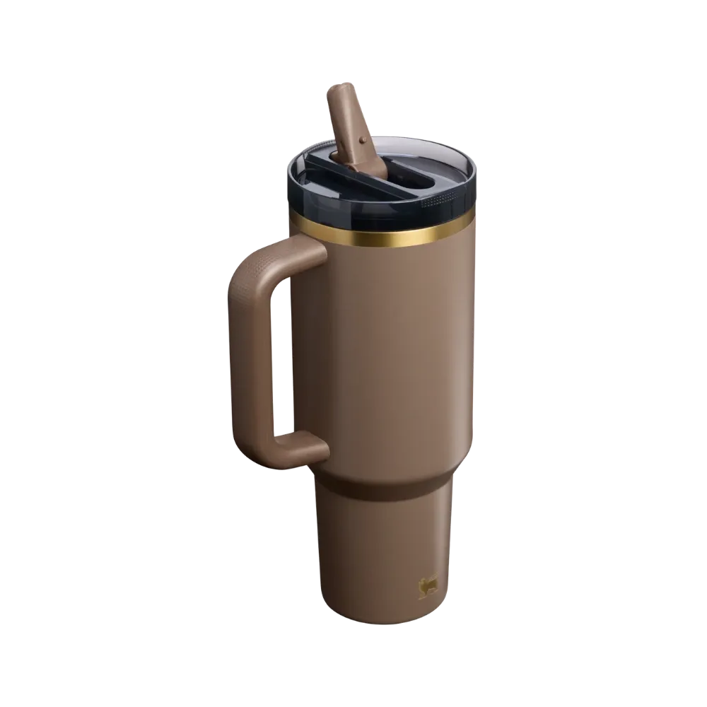 Stanley Quencher ProTour Flip Straw Tumbler (40OZ) Espresso Gold