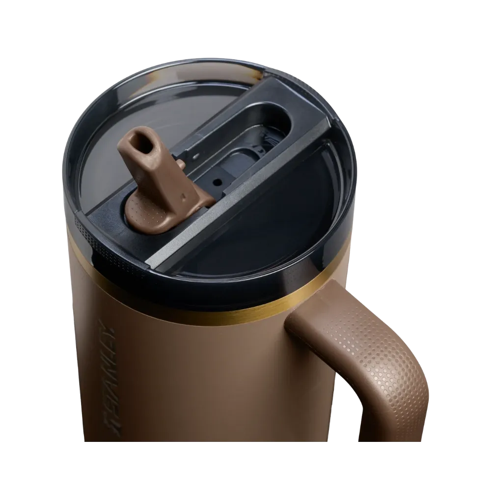 Stanley Quencher ProTour Flip Straw Tumbler (40OZ) Espresso Gold