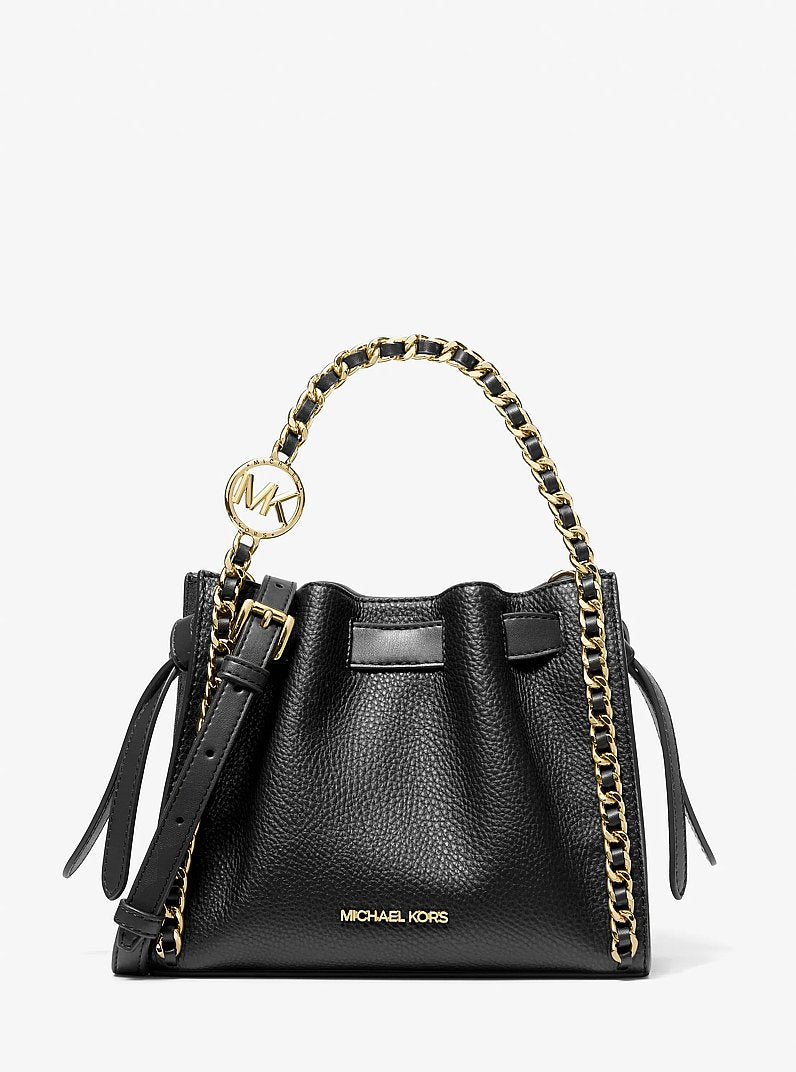 Michael Kors Mina Small Chain Crossbody Bag Black