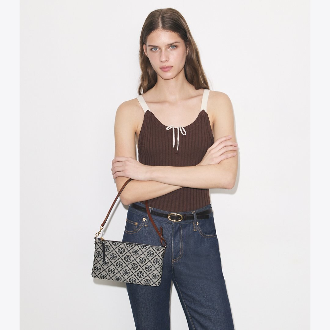 Tory Burch T Monogram Pochette Tory Navy