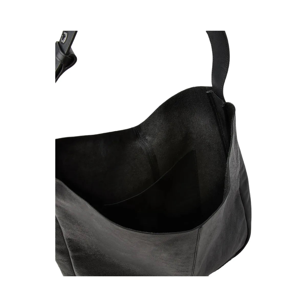 Karl Lagerfeld Autograph Swing Oversized Hobo Bag Black Gunmetal