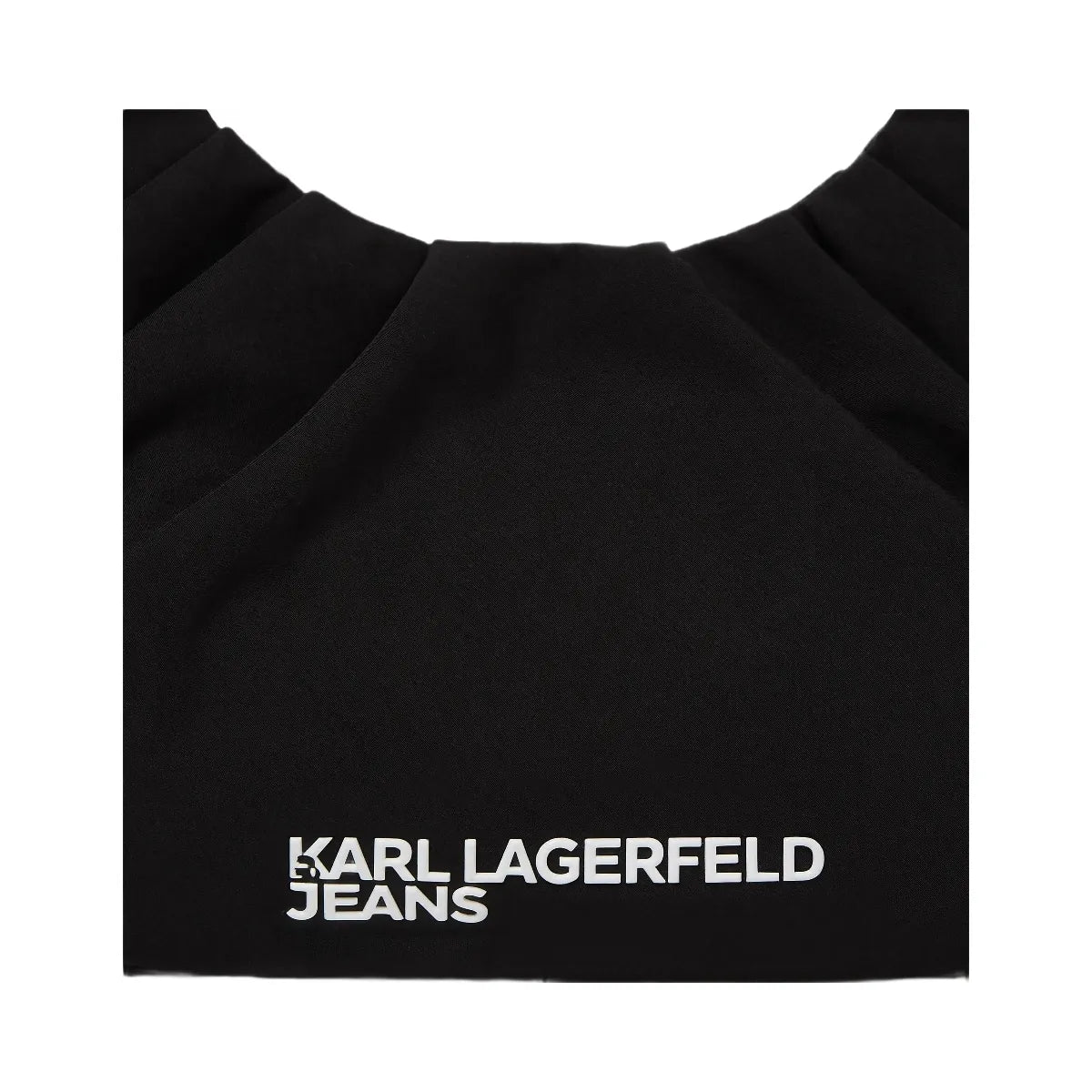 Karl Lagerfeld Gathered Hobo Bag Black