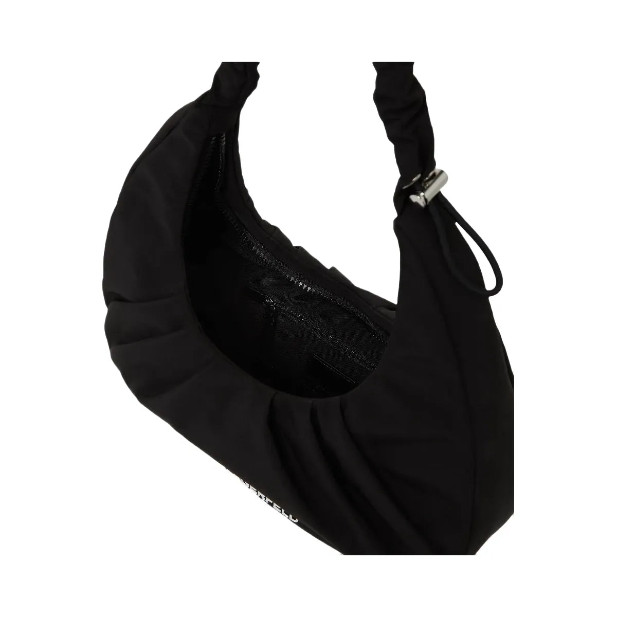 Karl Lagerfeld Gathered Hobo Bag Black