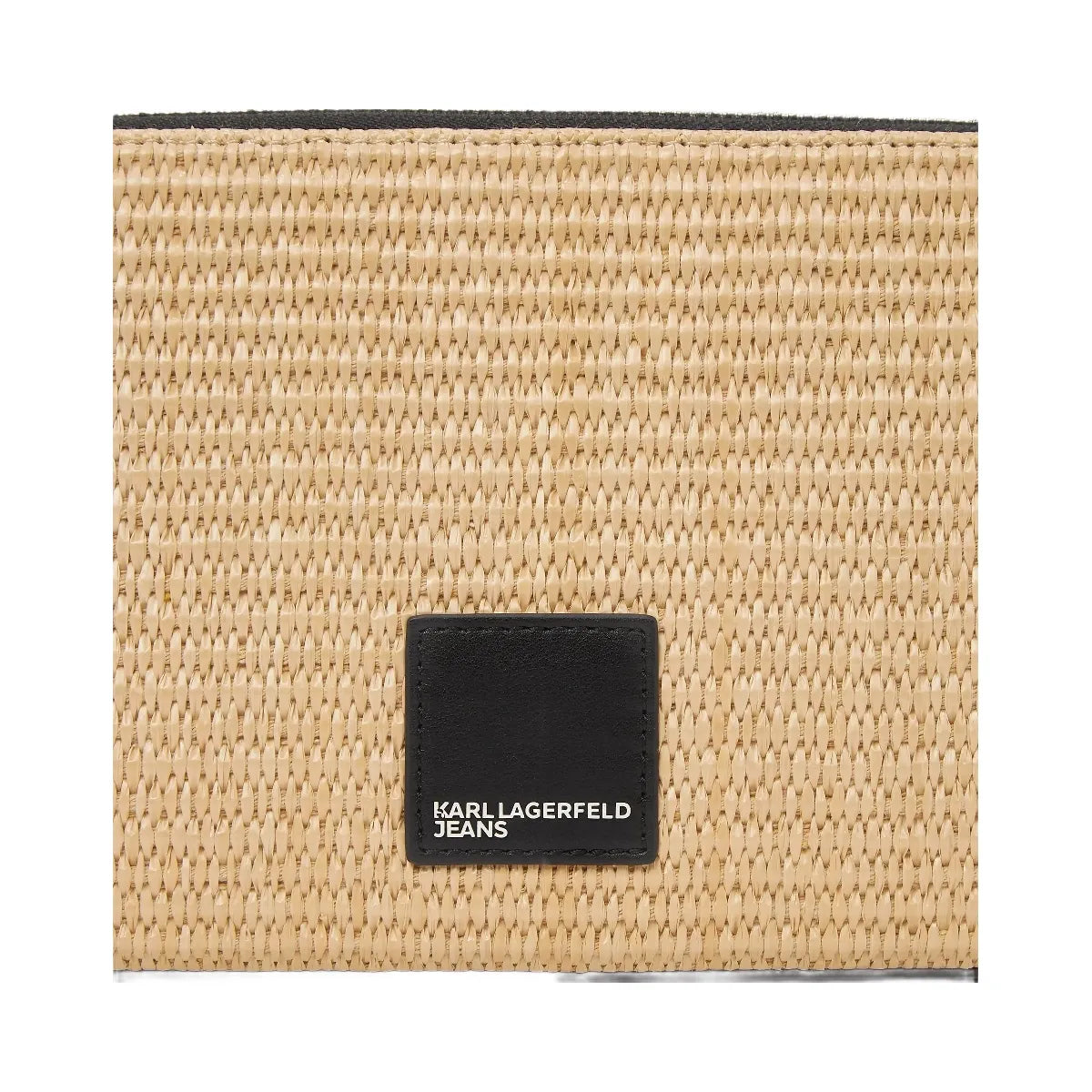 Karl Lagerfeld Woven Convertible Pouch Natural
