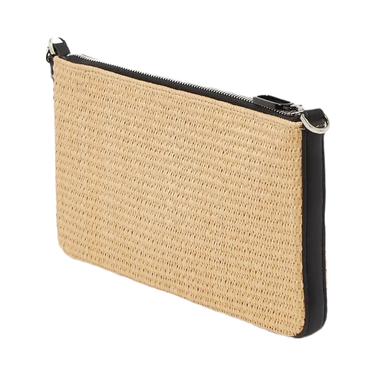 Karl Lagerfeld Woven Convertible Pouch Natural