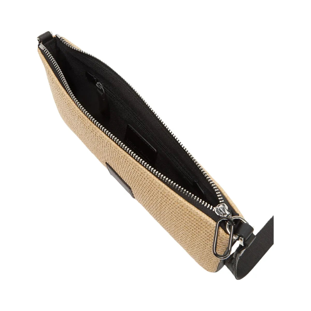 Karl Lagerfeld Woven Convertible Pouch Natural