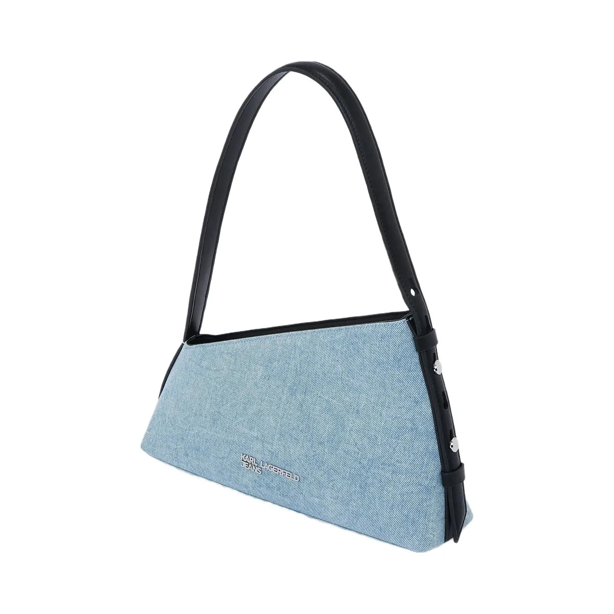 Karl Lagerfeld Geo Denim Shoulder Bag Acid Light Blue