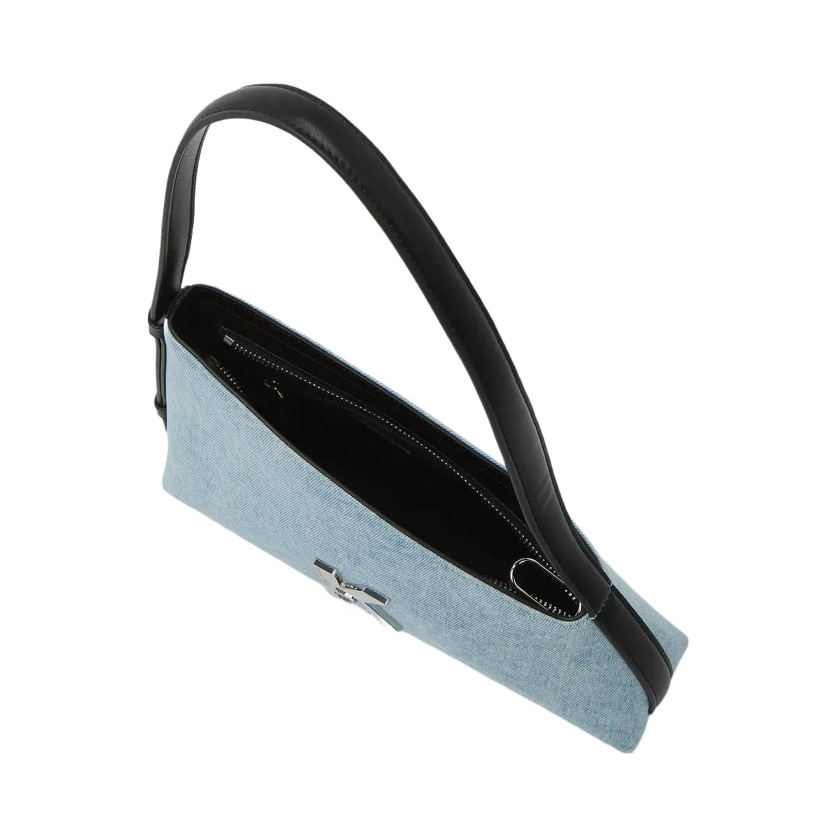 Karl Lagerfeld Geo Denim Shoulder Bag Acid Light Blue