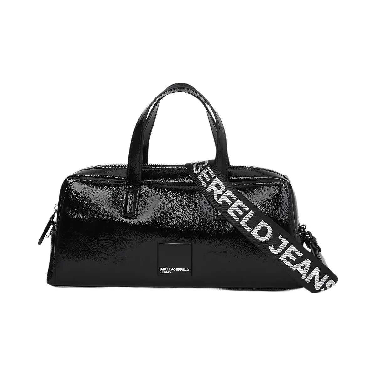 Karl Lagerfeld Glossy Bowling Bag Black