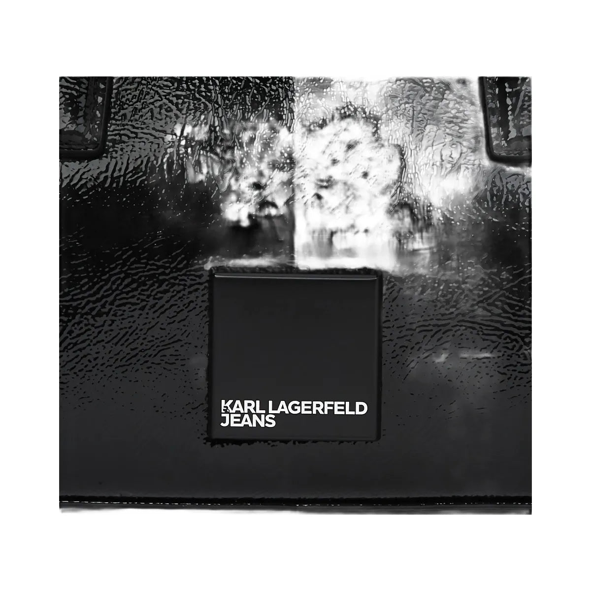 Karl Lagerfeld Glossy Bowling Bag Black