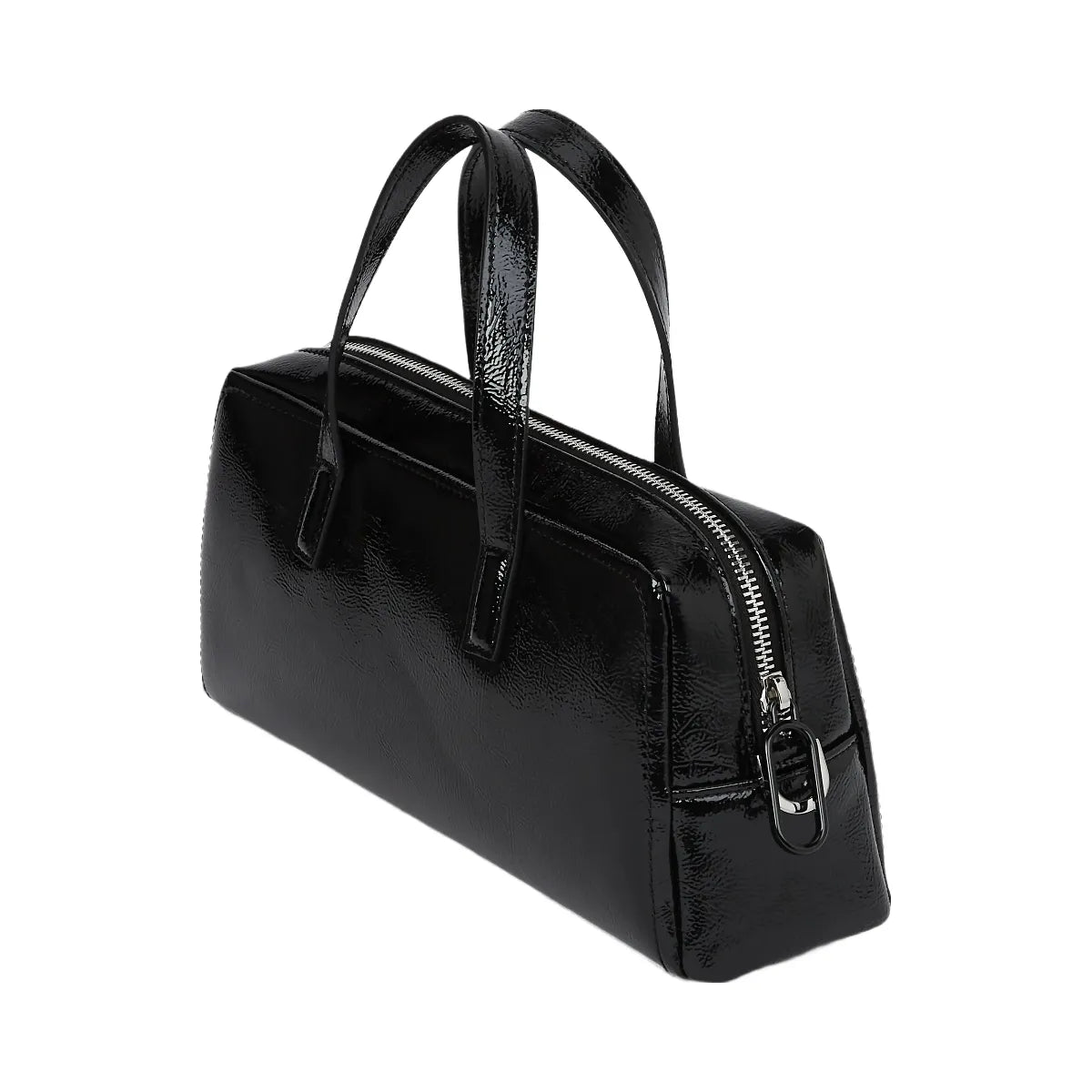 Karl Lagerfeld Glossy Bowling Bag Black