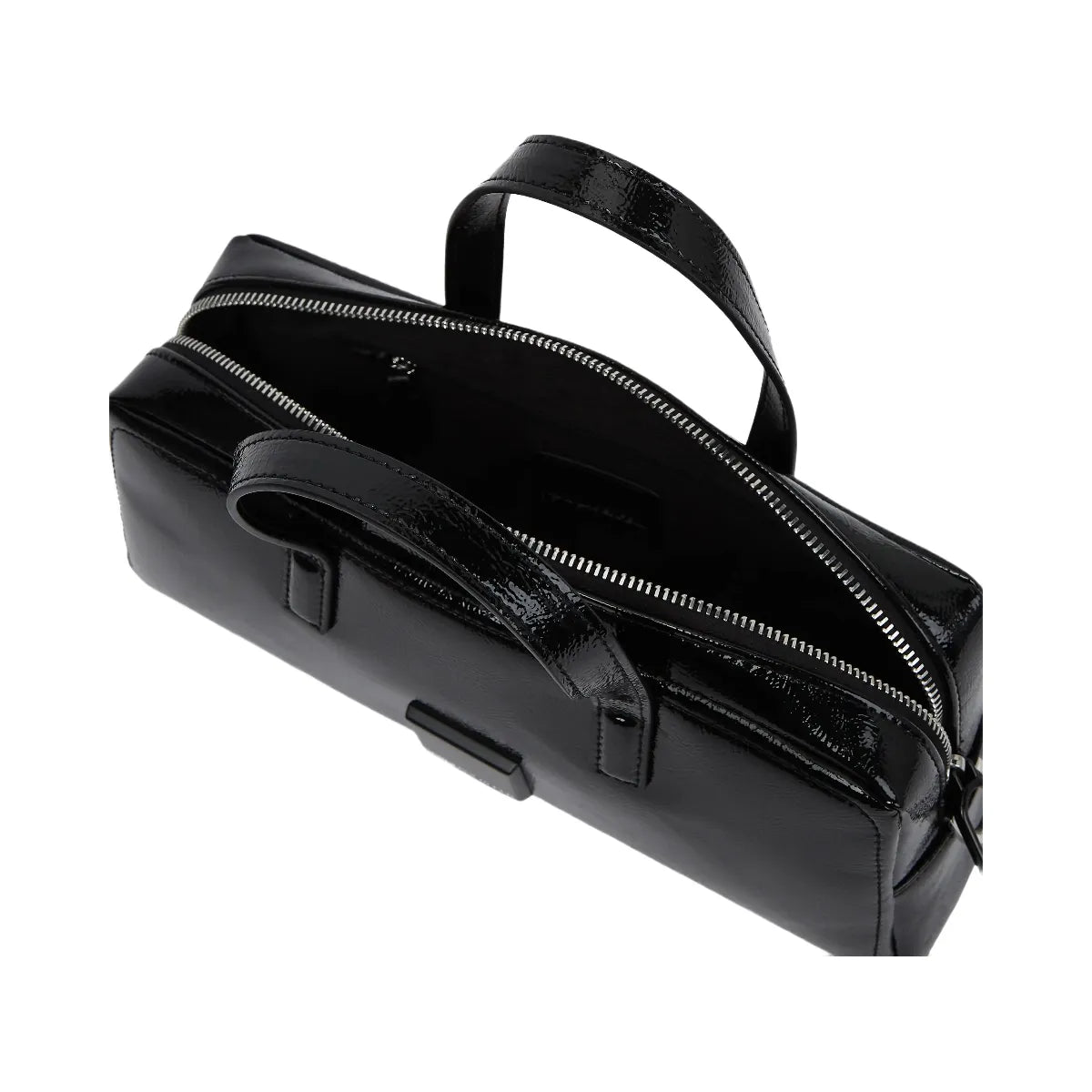 Karl Lagerfeld Glossy Bowling Bag Black