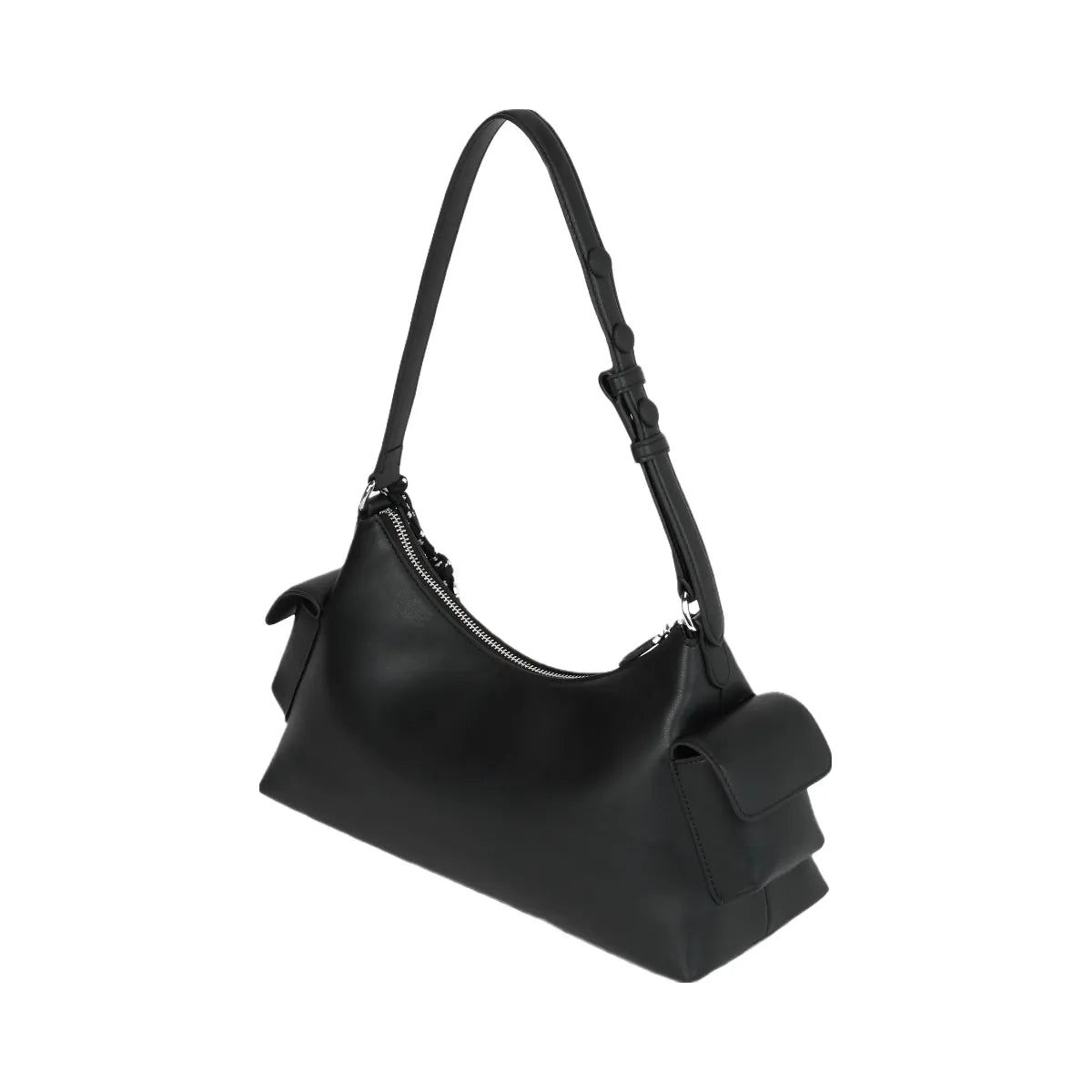 Karl Lagerfeld Ikon Smooth Cargo Shoulder Bag Black