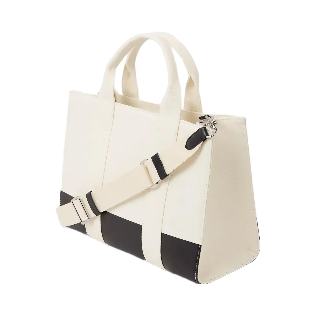 Karl Lagerfeld Rue St-Guillaume Medium Tote Bag White Black