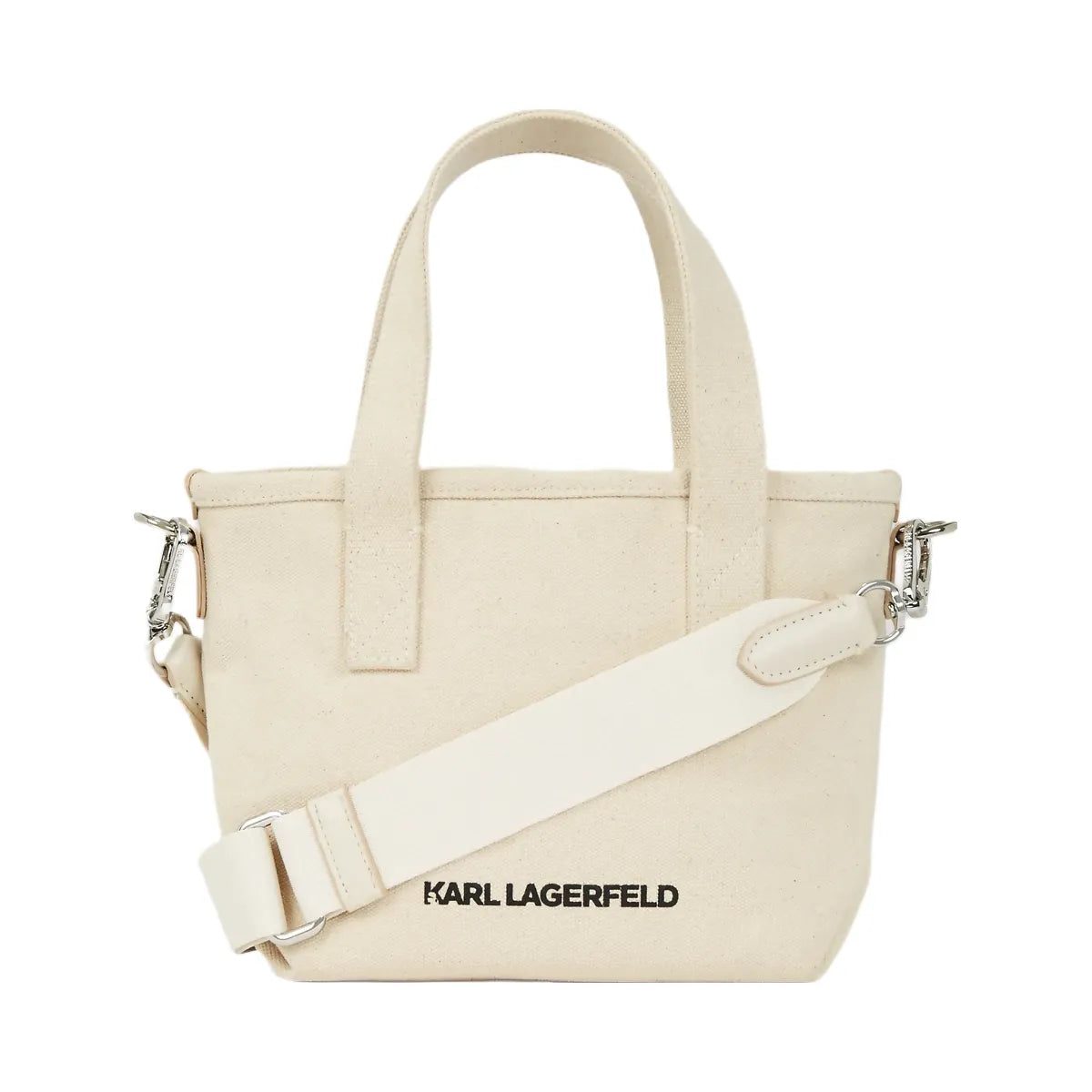 Karl Lagerfeld Ikon Choupette Rhinestone Small Shopper Natural