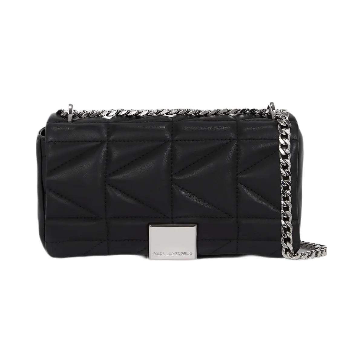 Karl Lagerfeld Kuilt Small Crossbody Bag Black Nickel