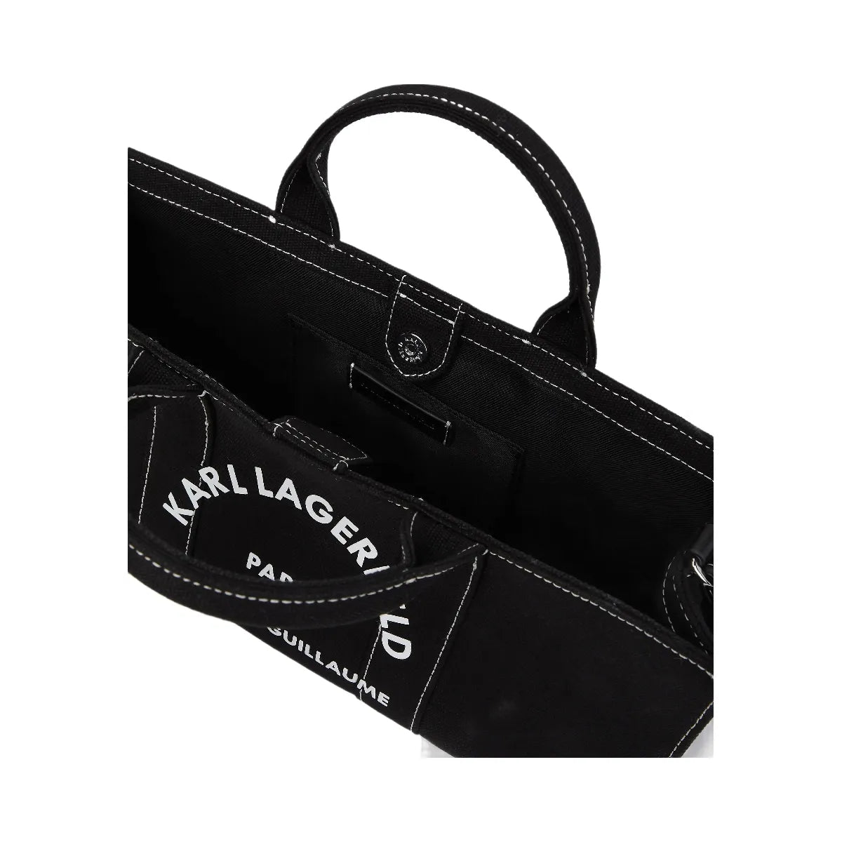 Karl Lagerfeld Rue St-Guillaume Elongated Tote Bag Black