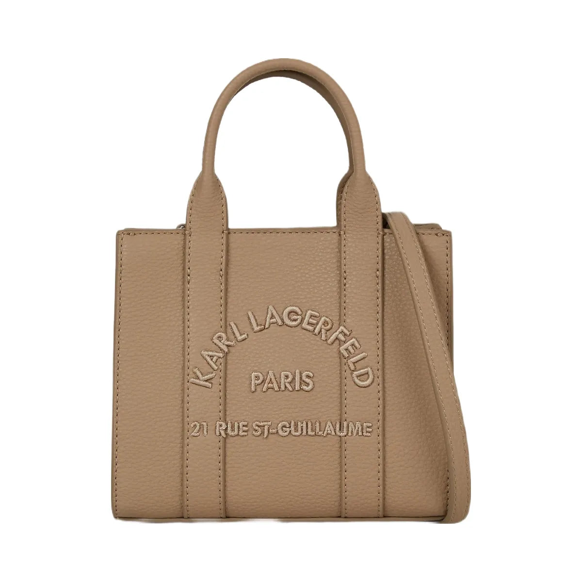 Karl Lagerfeld Rue St-Guillaume Mini Tote Bag Nougat