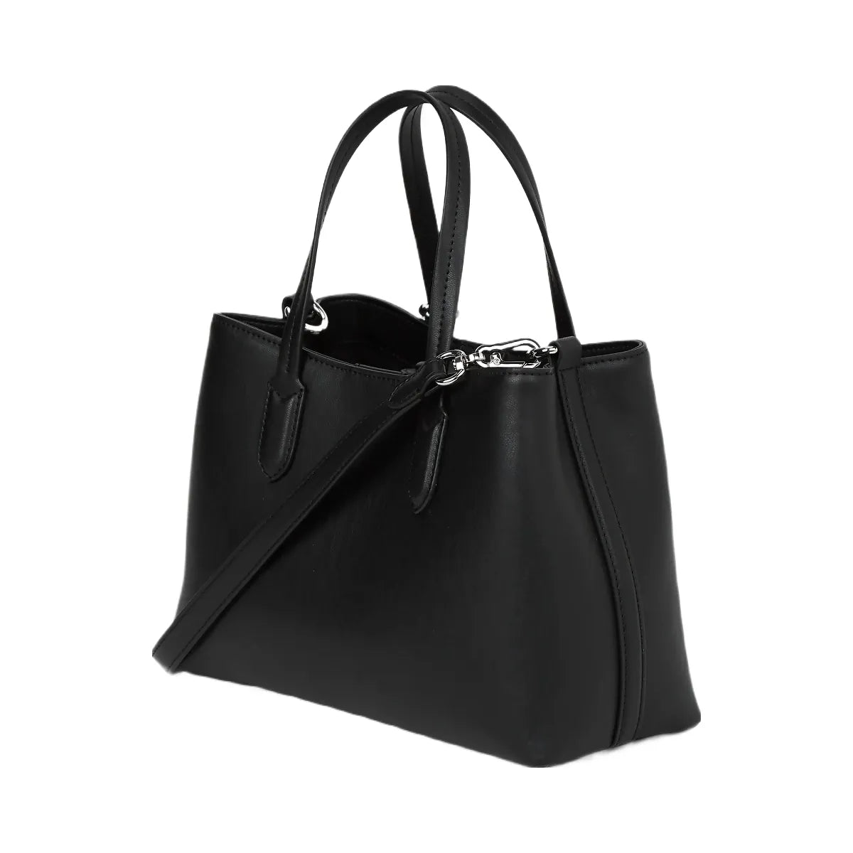 Karl Lagerfeld Ikon Smooth Small Tote Bag Black